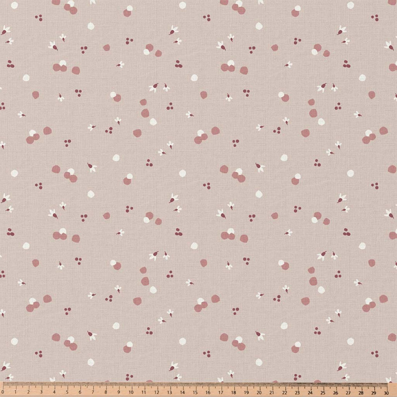 Printed Cotton NOZBI SKIN / MARSALA